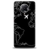 Phoenix Cep Kılıf HD Baskılı Kılıf + SERAMİK TAM KAPLAYAN EKRAN KORUYUCU 382 Beyaz - Altın - Siyah Xiaomi Poco F2 Pro ile uyumlu