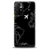 Phoenix Cep Kılıf HD Baskılı Kılıf + SERAMİK TAM KAPLAYAN EKRAN KORUYUCU 382 Beyaz - Koyu Mor Xiaomi Poco M4 Pro 5G ile uyumlu