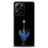 Phoenix Cep Kılıf HD Baskılı Kılıf + SERAMİK TAM KAPLAYAN EKRAN KORUYUCU 383 Beyaz - Siyah Xiaomi Poco X5 Pro 5G ile uyumlu