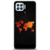 Phoenix Cep Kılıf HD Baskılı Kılıf + SERAMİK TAM KAPLAYAN EKRAN KORUYUCU 384 Beyaz - Turkuaz - Fuşya Oppo A73 ile uyumlu
