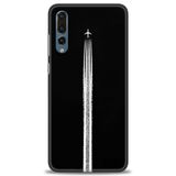 Phoenix Cep Kılıf HD Baskılı Kılıf + SERAMİK TAM KAPLAYAN EKRAN KORUYUCU 387 Siyah - Açık Kırmızı Huawei P20 Pro ile uyumlu