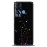 Phoenix Cep Kılıf HD Baskılı Kılıf + SERAMİK TAM KAPLAYAN EKRAN KORUYUCU 388 Beyaz - Yıldız Tecno Pova Neo ile uyumlu