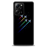 Phoenix Cep Kılıf HD Baskılı Kılıf + SERAMİK TAM KAPLAYAN EKRAN KORUYUCU 389 Beyaz - Yıldız Xiaomi Poco X5 Pro 5G ile uyumlu