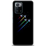 Phoenix Cep Kılıf HD Baskılı Kılıf + SERAMİK TAM KAPLAYAN EKRAN KORUYUCU 389 Siyah - Gül Xiaomi Poco X3 GT ile uyumlu