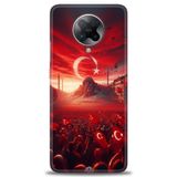 Phoenix Cep Kılıf HD Baskılı Kılıf + SERAMİK TAM KAPLAYAN EKRAN KORUYUCU 39 Beyaz - Altın - Siyah Xiaomi Poco F2 Pro ile uyumlu