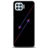 Phoenix Cep Kılıf HD Baskılı Kılıf + SERAMİK TAM KAPLAYAN EKRAN KORUYUCU 390 Beyaz Kalpler Oppo A73 ile uyumlu