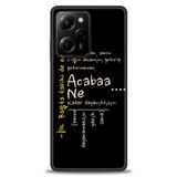 Phoenix Cep Kılıf HD Baskılı Kılıf + SERAMİK TAM KAPLAYAN EKRAN KORUYUCU 393 Beyaz Karbon Xiaomi Poco X5 Pro 5G ile uyumlu