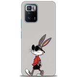 Phoenix Cep Kılıf HD Baskılı Kılıf + SERAMİK TAM KAPLAYAN EKRAN KORUYUCU 403 Beyaz - Kırmızı - Siyah Xiaomi Poco X3 GT ile uyumlu