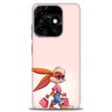 Phoenix Cep Kılıf HD Baskılı Kılıf + SERAMİK TAM KAPLAYAN EKRAN KORUYUCU 404 Siyah Tecno Spark 10 Pro 4G ile uyumlu
