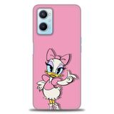 Phoenix Cep Kılıf HD Baskılı Kılıf + SERAMİK TAM KAPLAYAN EKRAN KORUYUCU 406 Beyaz - Mavi Oppo A96 4G ile uyumlu