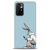 Phoenix Cep Kılıf HD Baskılı Kılıf + SERAMİK TAM KAPLAYAN EKRAN KORUYUCU 410 Siyah - Beyaz Xiaomi Poco M4 Pro 5G ile uyumlu