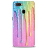 Phoenix Cep Kılıf HD Baskılı Kılıf + SERAMİK TAM KAPLAYAN EKRAN KORUYUCU 414 Beyaz Puantiye Oppo AX7 ile uyumlu