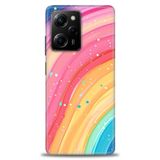 Phoenix Cep Kılıf HD Baskılı Kılıf + SERAMİK TAM KAPLAYAN EKRAN KORUYUCU 415 Beyaz - Fuşya Xiaomi Poco X5 Pro 5G ile uyumlu