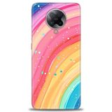 Phoenix Cep Kılıf HD Baskılı Kılıf + SERAMİK TAM KAPLAYAN EKRAN KORUYUCU 415 Siyah - Açık Kırmızı Xiaomi Poco F2 Pro ile uyumlu