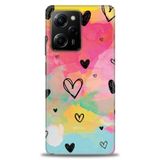 Phoenix Cep Kılıf HD Baskılı Kılıf + SERAMİK TAM KAPLAYAN EKRAN KORUYUCU 417 Beyaz - Gri Xiaomi Poco X5 Pro 5G ile uyumlu