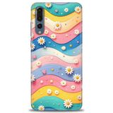 Phoenix Cep Kılıf HD Baskılı Kılıf + SERAMİK TAM KAPLAYAN EKRAN KORUYUCU 418 Beyaz - Mor - Siyah Huawei P20 Pro ile uyumlu