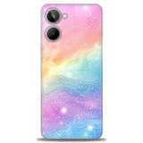 Phoenix Cep Kılıf HD Baskılı Kılıf + SERAMİK TAM KAPLAYAN EKRAN KORUYUCU 422 Beyaz Kalpler Realme 10 4G ile uyumlu