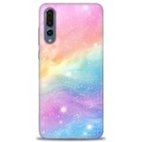 Phoenix Cep Kılıf HD Baskılı Kılıf + SERAMİK TAM KAPLAYAN EKRAN KORUYUCU 422 Beyaz - Taba Huawei P20 Pro ile uyumlu