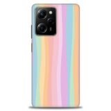 Phoenix Cep Kılıf HD Baskılı Kılıf + SERAMİK TAM KAPLAYAN EKRAN KORUYUCU 428 Beyaz - Mor Xiaomi Poco X5 Pro 5G ile uyumlu