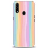 Phoenix Cep Kılıf HD Baskılı Kılıf + SERAMİK TAM KAPLAYAN EKRAN KORUYUCU 428 Beyaz - Yıldız Oppo A31 ile uyumlu