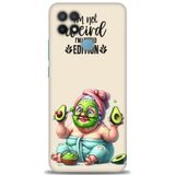 Phoenix Cep Kılıf HD Baskılı Kılıf + SERAMİK TAM KAPLAYAN EKRAN KORUYUCU 43 Beyaz - Fuşya Oppo A15 ile uyumlu
