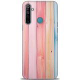 Phoenix Cep Kılıf HD Baskılı Kılıf + SERAMİK TAM KAPLAYAN EKRAN KORUYUCU 433 Beyaz - Altın - Siyah Realme 5i ile uyumlu