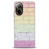 Phoenix Cep Kılıf HD Baskılı Kılıf + SERAMİK TAM KAPLAYAN EKRAN KORUYUCU 434 Beyaz Çicek Desenli Realme 12 Lite 4G ile uyumlu
