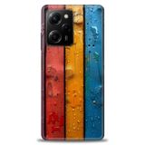 Phoenix Cep Kılıf HD Baskılı Kılıf + SERAMİK TAM KAPLAYAN EKRAN KORUYUCU 435 Beyaz - Turkuaz - Fuşya Xiaomi Poco X5 Pro 5G ile uyumlu
