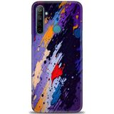 Phoenix Cep Kılıf HD Baskılı Kılıf + SERAMİK TAM KAPLAYAN EKRAN KORUYUCU 436 Siyah - Açık Kırmızı Realme 6i ile uyumlu