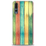 Phoenix Cep Kılıf HD Baskılı Kılıf + SERAMİK TAM KAPLAYAN EKRAN KORUYUCU 438 Siyah - Beyaz Huawei P20 Pro ile uyumlu