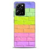 Phoenix Cep Kılıf HD Baskılı Kılıf + SERAMİK TAM KAPLAYAN EKRAN KORUYUCU 439 Beyaz Ahşap Xiaomi Poco X5 Pro 5G ile uyumlu