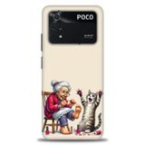 Phoenix Cep Kılıf HD Baskılı Kılıf + SERAMİK TAM KAPLAYAN EKRAN KORUYUCU 44 Beyaz - Gold Xiaomi Poco M4 Pro 4G ile uyumlu