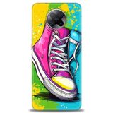 Phoenix Cep Kılıf HD Baskılı Kılıf + SERAMİK TAM KAPLAYAN EKRAN KORUYUCU 441 Beyaz - Lacivert Xiaomi Poco F2 Pro ile uyumlu
