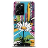 Phoenix Cep Kılıf HD Baskılı Kılıf + SERAMİK TAM KAPLAYAN EKRAN KORUYUCU 443 Beyaz Puantiye Xiaomi Poco X5 Pro 5G ile uyumlu