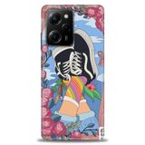 Phoenix Cep Kılıf HD Baskılı Kılıf + SERAMİK TAM KAPLAYAN EKRAN KORUYUCU 447 Siyah - Açık Kırmızı Xiaomi Poco X5 Pro 5G ile uyumlu