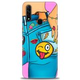 Phoenix Cep Kılıf HD Baskılı Kılıf + SERAMİK TAM KAPLAYAN EKRAN KORUYUCU 448 Siyah - Gül Oppo A31 ile uyumlu