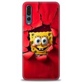 Phoenix Cep Kılıf HD Baskılı Kılıf + SERAMİK TAM KAPLAYAN EKRAN KORUYUCU 458 Beyaz - Kalp Huawei P20 Pro ile uyumlu
