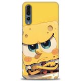 Phoenix Cep Kılıf HD Baskılı Kılıf + SERAMİK TAM KAPLAYAN EKRAN KORUYUCU 459 Beyaz - Koyu Mor Huawei P20 Pro ile uyumlu
