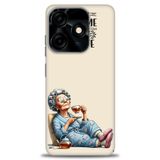 Phoenix Cep Kılıf HD Baskılı Kılıf + SERAMİK TAM KAPLAYAN EKRAN KORUYUCU 46 Beyaz - Pembe Tecno Spark 10 Pro 4G ile uyumlu
