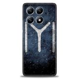 Phoenix Cep Kılıf HD Baskılı Kılıf + SERAMİK TAM KAPLAYAN EKRAN KORUYUCU 464 Beyaz Çicek Desenli Xiaomi Mi 14T Pro ile uyumlu