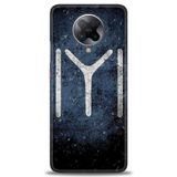 Phoenix Cep Kılıf HD Baskılı Kılıf + SERAMİK TAM KAPLAYAN EKRAN KORUYUCU 464 Siyah - Açık Kırmızı Xiaomi Poco F2 Pro ile uyumlu