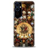 Phoenix Cep Kılıf HD Baskılı Kılıf + SERAMİK TAM KAPLAYAN EKRAN KORUYUCU 468 Beyaz - Pembe Tecno Pova Neo 2 ile uyumlu
