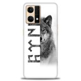 Phoenix Cep Kılıf HD Baskılı Kılıf + SERAMİK TAM KAPLAYAN EKRAN KORUYUCU 469 Beyaz - Sarı Oppo Reno 7 ile uyumlu