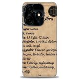 Phoenix Cep Kılıf HD Baskılı Kılıf + SERAMİK TAM KAPLAYAN EKRAN KORUYUCU 477 Beyaz - Kalp Tecno Spark 10 Pro 4G ile uyumlu