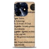 Phoenix Cep Kılıf HD Baskılı Kılıf + SERAMİK TAM KAPLAYAN EKRAN KORUYUCU 478 Siyah - Kahverengi Tecno Spark 10 Pro ile uyumlu