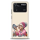 Phoenix Cep Kılıf HD Baskılı Kılıf + SERAMİK TAM KAPLAYAN EKRAN KORUYUCU 48 Beyaz - Kalp Xiaomi Poco M4 Pro 4G ile uyumlu