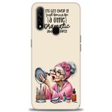 Phoenix Cep Kılıf HD Baskılı Kılıf + SERAMİK TAM KAPLAYAN EKRAN KORUYUCU 48 Siyah - Beyaz - Gri Oppo A31 ile uyumlu