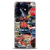 Phoenix Cep Kılıf HD Baskılı Kılıf + SERAMİK TAM KAPLAYAN EKRAN KORUYUCU 482 Beyaz - Fuşya Tecno Spark 10 Pro ile uyumlu