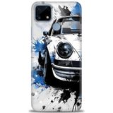 Phoenix Cep Kılıf HD Baskılı Kılıf + SERAMİK TAM KAPLAYAN EKRAN KORUYUCU 487 Beyaz - Mor Realme C25S ile uyumlu