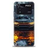 Phoenix Cep Kılıf HD Baskılı Kılıf + SERAMİK TAM KAPLAYAN EKRAN KORUYUCU 488 Beyaz - Kahverengi Xiaomi Poco M4 Pro 4G ile uyumlu